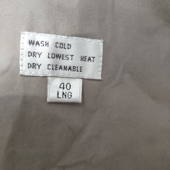 London Fog Towne Mens trench coat tan double breasted like new - Picture 3 of 17